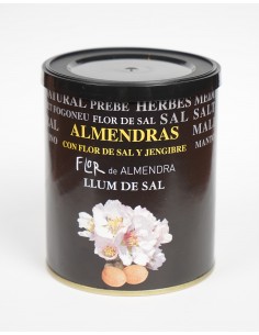 Mandorle di Mallorca tostate con fiore di sale mediterraneo e zenzero