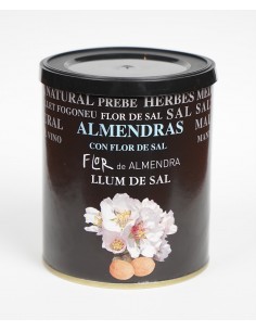 Mandorle di Mallorca tostate con fiore di sale mediterraneo