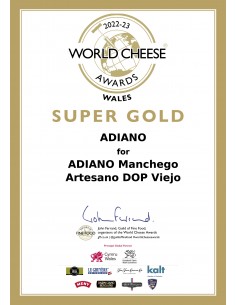 ADIANO Queso Manchego Artesano Curado Viejo 250 g 2