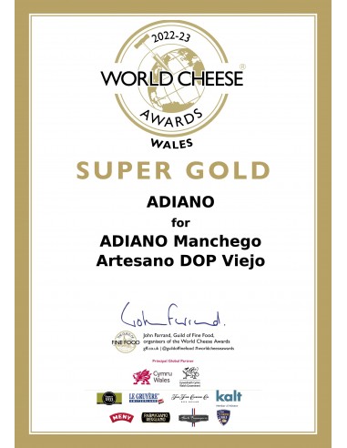 ADIANO Queso Manchego Artesano Curado Viejo 250 g