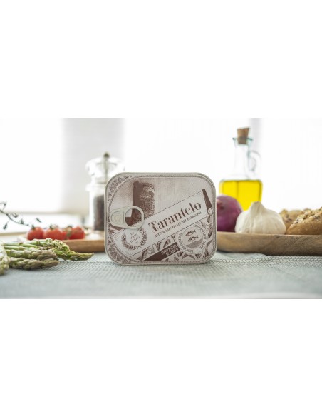 Tarantello di tonno rosso selvaggio dello Stretto di Gibilterra all´olio d´oliva