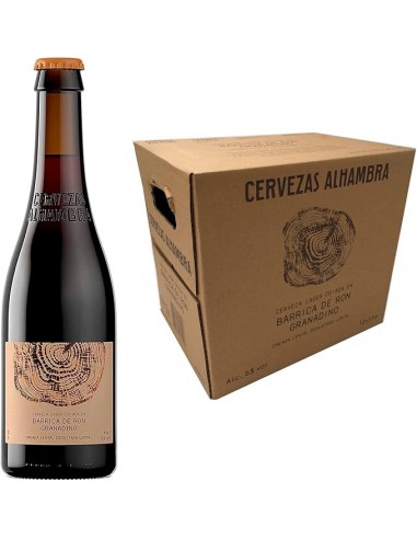 Bière Alhambra élevée en fût de rhum grenadin