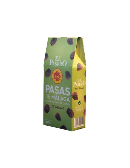Uvas pasas Moscatel D.O.P. Málaga 100 % naturales 200 g – Ucopaxa